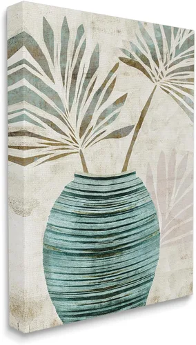 Vista 2 de Stupell Industries Florero de plantas boho arte de pared por Flora Kouta Stupell Industries 16 x 20 Inches, Easy to Hang and Sturdy, Made in