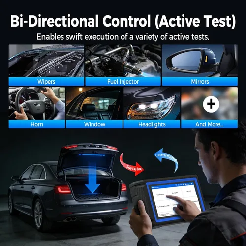 Vista 5 de TOPDON Escáner X800BT OBD2, herramienta de escaneo bidireccional, servicio Herramienta de diagnóstico automotriz inalámbrica inalámbrica del sistema
