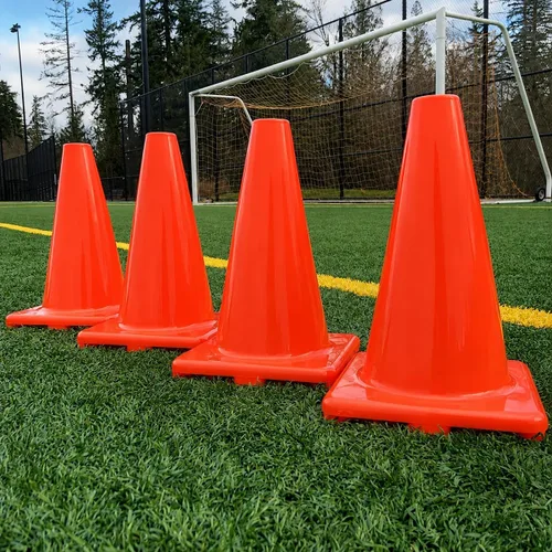 LVL10 - Conos de entrenamiento profesionales, conos de fútbol grandes de 12 pulgadas para entrenamiento deportivo, para ejercicios de baloncesto,