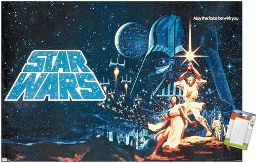 Vista 10 de Star Wars: A New Hope - Póster de pared horizontal, 34 pulgadas de largo x 22.4 pulgadas de ancho, versión premium sin marco