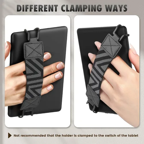 Vista 6 de Moko Correa de mano Kindle para Kindle eReaders Fire de 6 a 8 pulgadas, Kindle/Kobo/Voyaga/Lenovo/Sony Kindle E-Book Tablet, alta elasticidad