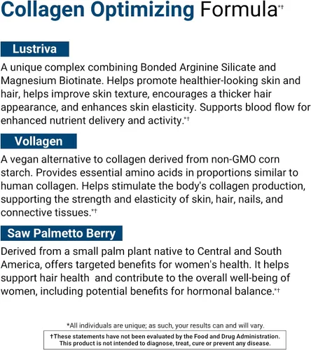 Vista 4 de ActivatedYou Complejo de colágeno a base de plantas BioCollagen para mujeres y hombres, diseñado para promover la firmeza de la piel, la fuerza
