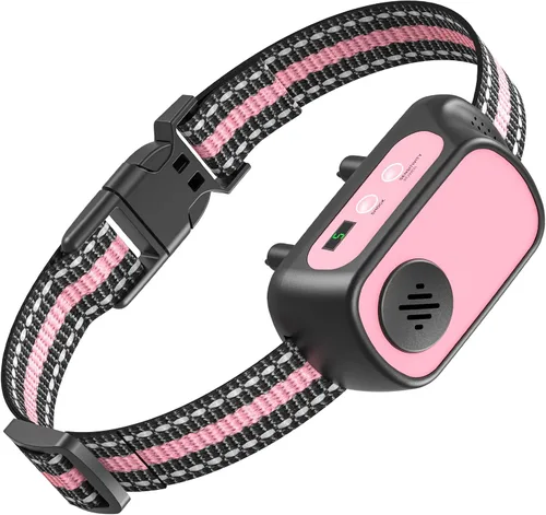 Vista 11 de Collar antiladridos recargable para perros con pitido, vibración y choque, collar antiladridos para perros pequeños, medianos y grandes, dispositivo