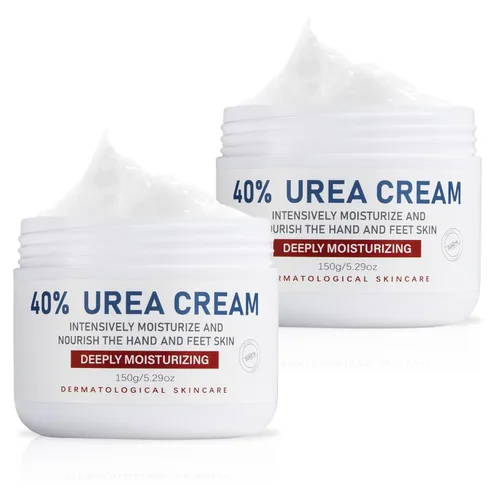Vista 13 de OUKEYA Crema de Urea 40 Por Ciento, Crema para Manos y Pies para Sequedad y Grietas, Loción de Urea para Pies de Fuerza Máxima (350g)