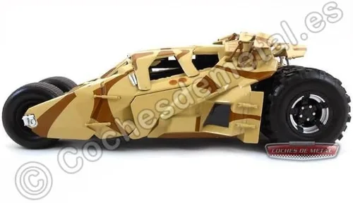 Vista 6 de Hotwheels Heritage 1:18 Batmobile Tumbler Camoflage Versión Modelo Fundido