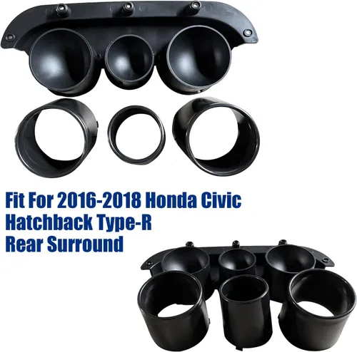Vista 4 de Kit de piezas de carrocería trasera para Honda Civic Type R Style 2016-2018 Juego de parachoques trasero