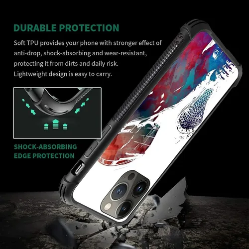 Vista 92 de Compatible con funda para iPhone 6 Plus/6s Plus,Bite Your Teeth Diseño de patrón asombroso, funda trasera dura de PC anti-arañazos y a prueba