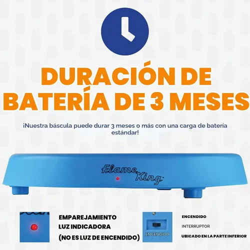 Vista 5 de Flame King Báscula de tanque de propano inalámbrica inteligente, medidor de gas Bluetooth con conectividad de aplicación para barbacoa y parrillas