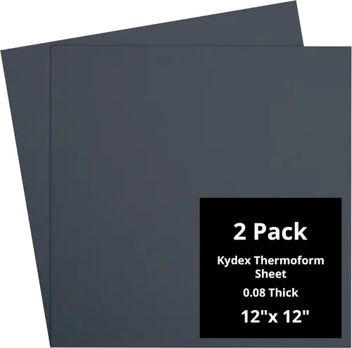 Vista 97 de Kydex Sheets - Solid Color DIY Kit for Crafting Holsters, Sheaths, and Mag Pouches - (8x8, 8x12, 12x12), Premium Thermoform Sheets - Thick, Durable