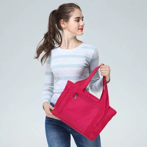 Vista 7 de Collsants Bolso ligero de nailon para mujer, impermeable, bolso de hombro