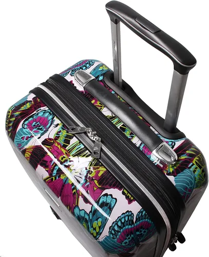 Vista 2 de Betsey Johnson Maleta rígida de equipaje de 3 piezas con ruedas giratorias (20 pulgadas, 26 pulgadas, 30 pulgadas) (talla única, puntal flamenco)..
