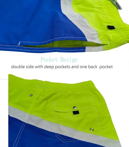 Vista 4 de vxsvxm Men's Swim Trunks Quick Dry Athletic Swimwear Shorts with Mesh Lining and Pockets