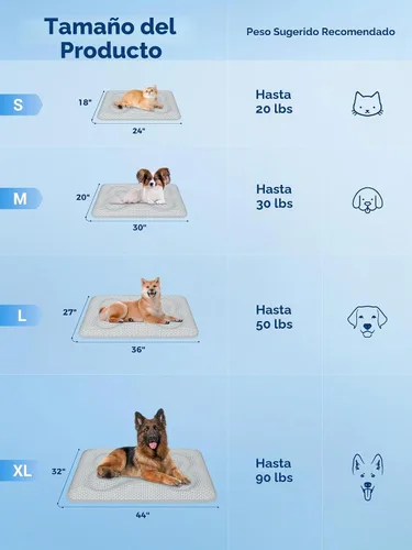 Vista 7 de Rywell - Tapete de enfriamiento reversible grueso para perros para todas Gris