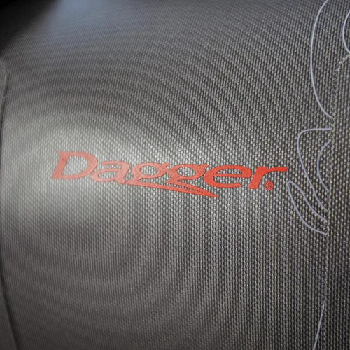 Vista 3 de Dagger On-Tap Dry Bag Duffel Bolsa seca para kayak con anillos de amarre Cremallera impermeable y correas de compresión, gris oscuro, 30L