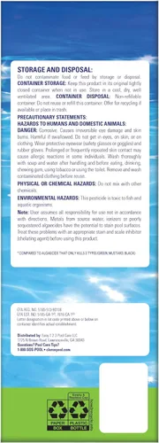Vista 2 de Clorox® Pool&Spa™ XTRABLUE® Plus Alguicida para Piscina, Eliminador de Algas Todo en Uno, Sin Espuma, 40 Onzas (Paquete de 1)