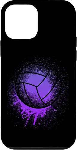 Vista 15 de iPhone 15 Jugador de Voleibol Deporte Niñas Mujeres Bday Purple Beach Team Case