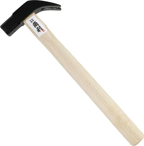 Vista 5 de KAKURI Martillo de garra japonés con mango de madera de cara fresada, 11 onzas, martillo de carpintero profesional para carpintería, acero al