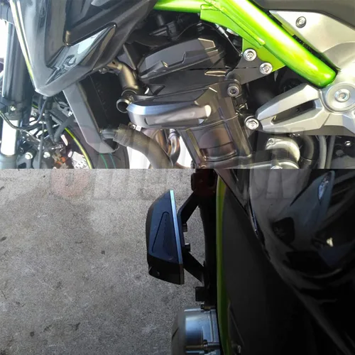 Vista 2 de Z900 Motocicletas Protección contra Caídas Marco Crash Pads Marco Protector de Marco deslizante Protector Compatible con Z900 Z 900 2017-2025 Verde