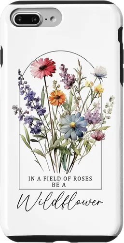 Vista 12 de Funda para iPhone 12 mini In A Field Of Roses Be A Wildflower Vintage Flower & Quotes Case
