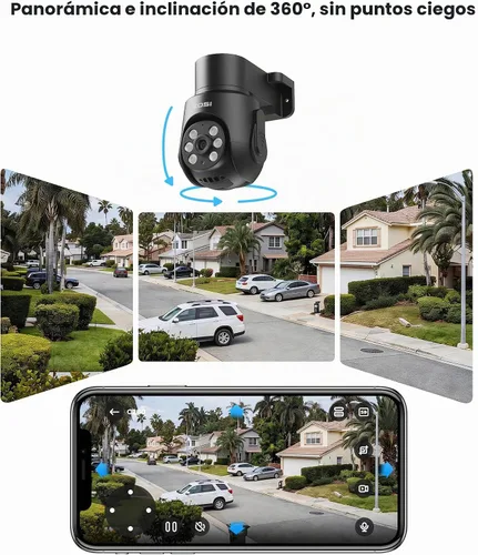 Vista 2 de ZOSI Sistema DVR de seguridad de 8CH 5MP con cámara de audio de inclinación