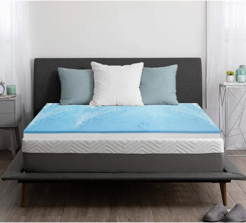 Vista 5 de Foamma Cojín de espuma viscoelástica con gel de enfriamiento de 1 x 36 x 72 pulgadas, protector de colchón de cama, reemplazo de asiento, acolchado
