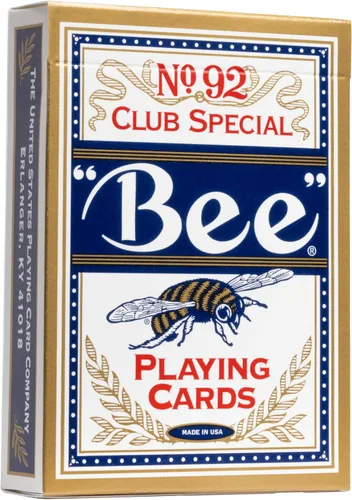 Vista 3 de Bee Gold Standard Premium - Juego de cartas de póquer (12 unidades) Casino quality, Made in USA with FSC paper 100% recyclable, Durable and