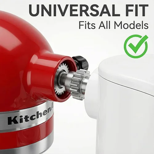 Vista 6 de Accesorio de heladera de dos tazones compatible con todas las batidoras de pie KitchenAid, lote doble de 1/4 cuarto de galón helado casero, gelato