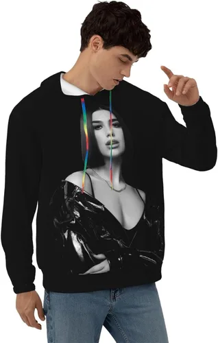 Vista 2 de Dua Singer Lipa - Sudadera con capucha para hombre