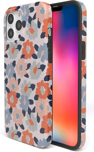 Vista 3 de Casely Funda para iPhone 14 Pro Campo de Flores Floral en Pastel Compatible con MagSafe Diseño Clásico Ultradelgado