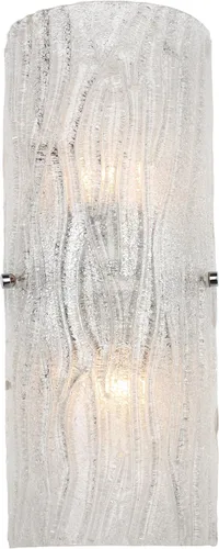 Vista 8 de Brilliance - Aplique de pared con 1 luz, acabado cromado con pantalla de vidrio de hielo brillante