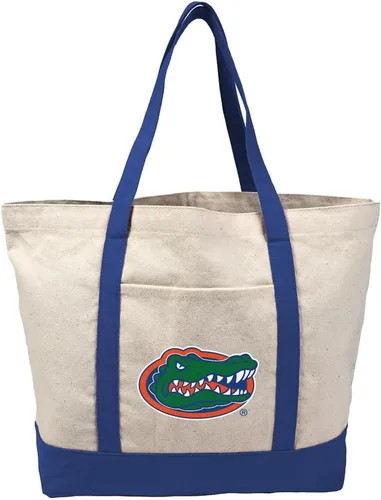 Vista 149 de Campus Lab Bolsa de lona con logotipo primario colegiado con bolsillo externo, bolsa de hombro reutilizable para ir de compras, playa Águilas A&m