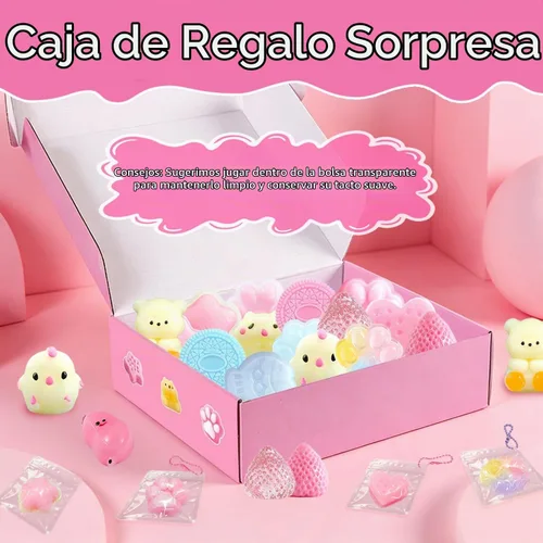 Vista 3 de 36 juguetes sensoriales Taba Squishies - Caja de juguetes para apretar