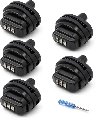 Vista 9 de RioRand 3-Digit Combination Trigger Lock Resettable Gun Safety Lock with Rubber Pads Compatible with Pistols Handguns Rifles Shotguns