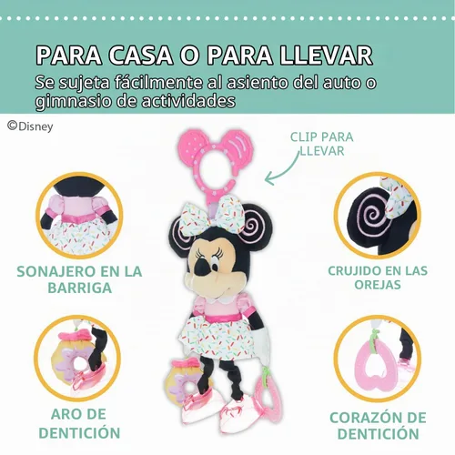 Vista 3 de Kids Preferred Disney juguete de actividades para bebé , Minnie Mouse