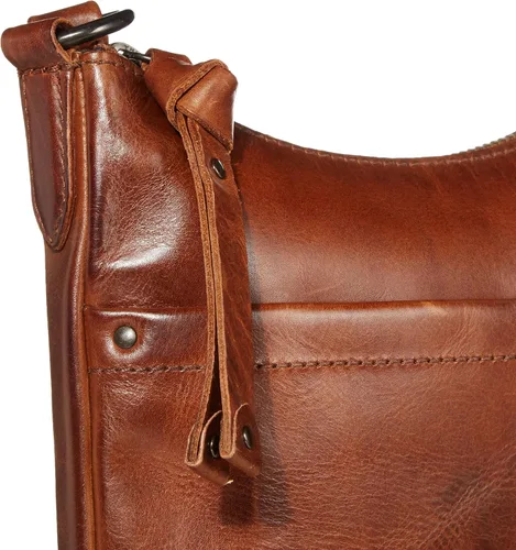Vista 4 de Frye Melissa Swing Pack - Bolso cruzado con cremallera, Marrón