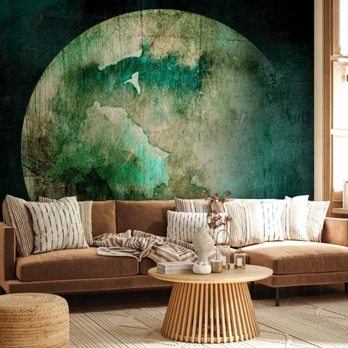 Vista 2 de artgeist Mural de pared Green Pangea de 79 x 55 pulgadas - Papel tapiz no tejido XXL de forro polar para decoración de pared, impresión fotográfica