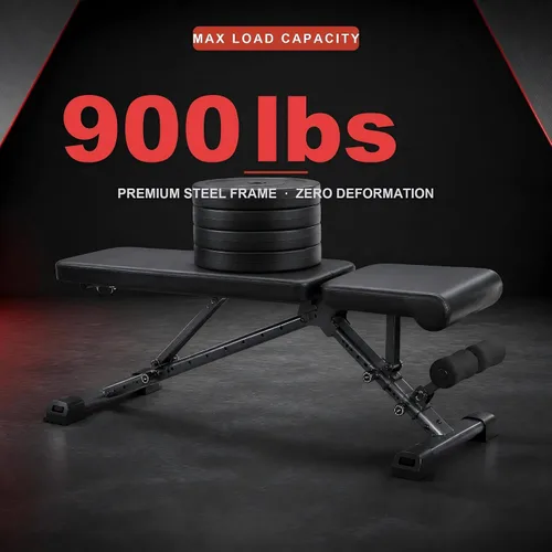 Vista 9 de BARWING 900LBS Adjustable Workout Bench for Home Gym, Flat Foldable Weight Bench For Home Gym, 2025 Upgraded Adjustable Bench Press Set, Incline