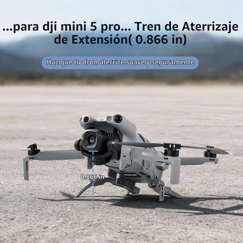 Vista 2 de STARTRC Tren de aterrizaje para DJI Mini 5 Pro Accesorios, Plegable Extendido Liberación Rápida Drone Protector para DJI Mini 5 Pro Fly More Combo