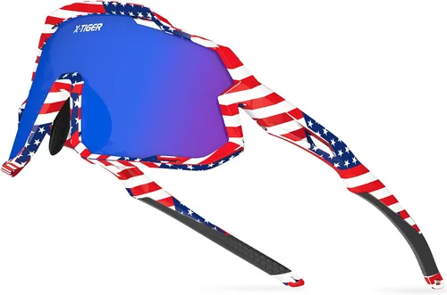 Vista 15 de X-TIGER Gafas de sol polarizadas para niños y niñas, lentes de sol de béisbol polarizadas para niños de 8 a 14 años, UV400, gafas de ciclismo