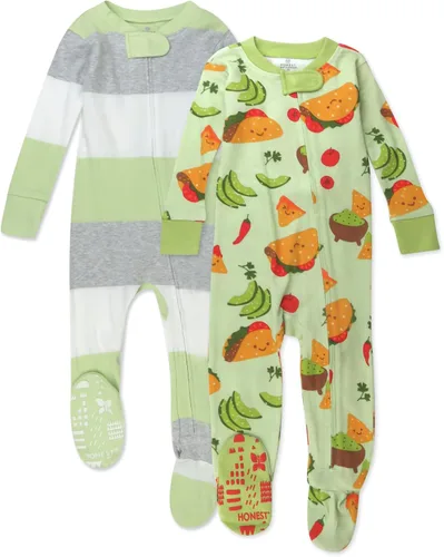 Vista 7 de HonestBaby Paquete de 2 Twinkle Star Blanco/Azul marino