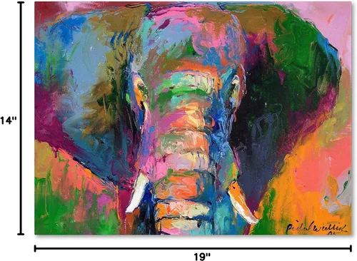 Vista 11 de Trademark Fine Art Elephant 2 - Obra de arte de Richard Wallich, 14 x 19 pulgadas