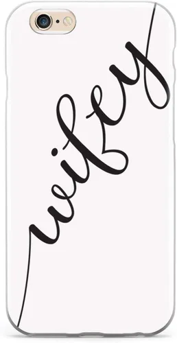 Vista 14 de Inspired Cases - Compatible con iPhone Xs Max - Funda protectora con textura 3D para Apple iPhone Xs Max - Esposo y esposa - Wifey