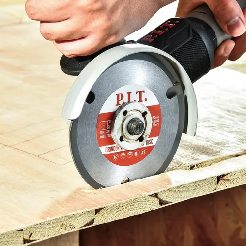 Vista 3 de P.I.T. Rueda de corte multimaterial de 4 1/2 pulgadas para amoladora angular, juego 3 en 1 7/8-Inch Arbor,Diamond Saw Blade for Metal,Carbide