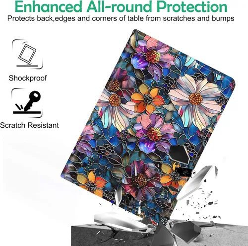 Vista 4 de Funda compatible con iPad Air de 11 pulgadas M3 M2 2025/2024 de 7ª/6ª generación y funda Air de 5ª/4ª generación de 10.9 pulgadas 2022/2020