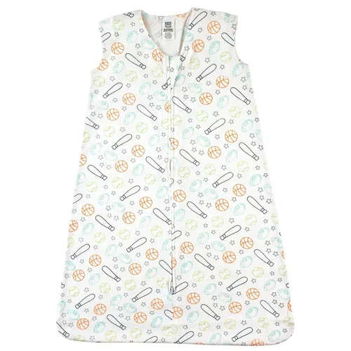 Vista 52 de Luvable Friends - Saco de dormir para bebé sin mangas, diseño unisex, Saco de dormir de algodón sin mangas, saco de dormir, manta, 0-6 meses