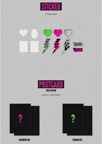 Vista 5 de dreamus WOODZ - COLORFUL TRAUMA 4º mini álbum (set ver.)