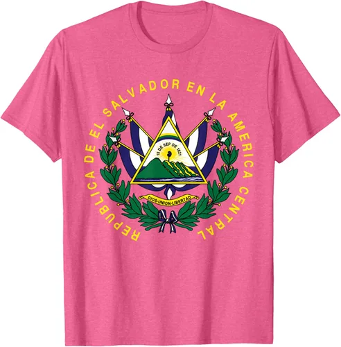 Vista 32 de amdesco Salvador Camisa, salvadoran Escudo de armas playera, mujer L, Blanco