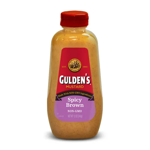 Vista 14 de GULDEN'S Mostaza Dijon Molida en Piedra Botella Exprimible, Apta para Dieta Cetogénica, 12 oz.