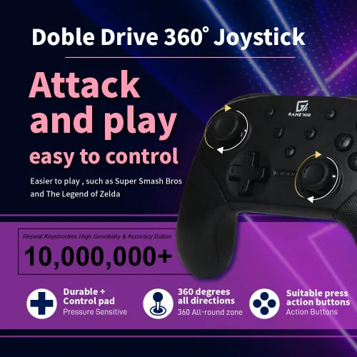 Vista 6 de GAMENIR PROX-4M Wireless pro Controller for Nintendo Switch OLED PC STEAM good battery life and button feel NS Pro Controller Paddle Controller