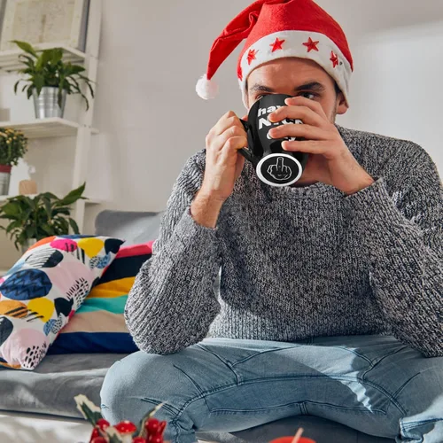 Vista 6 de Likeny Regalos de elefante blanco para adultos, taza de café de 13 OZ, regalos divertidos para mujeres, hombres, esposa, mamá, papá, amigo, regalos